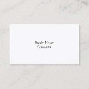 Carte De Visite Plat tendance Propre Simple Design Moderne