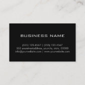 Carte De Visite Plat violet et noir élégant professionnel moderne (Dos)