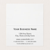 Carte De Visite Plate-forme de forage de forage de pétrole, (Intérieur déplié)