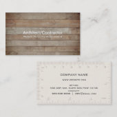 Carte De Visite Plate-forme en bois (Devant / Derrière)