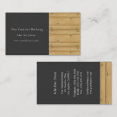 Carte De Visite Plate-forme/entrepreneur/graphite en bois de (Devant / Derrière)