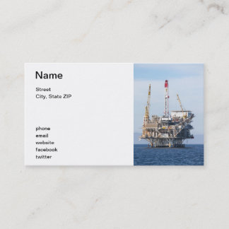 Carte De Visite Plate-forme pétrolière