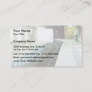 Carte De Visite Plate-forme vide à la gare ferroviaire de Perth