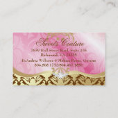 Carte De Visite Plateau 311 rose somptueux et miroitement d'or de (Dos)