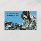 Carte De Visite Plateau de recyclage des déchets métalliques (Devant)