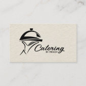 Carte De Visite Plateau de restauration - Noir (Devant)