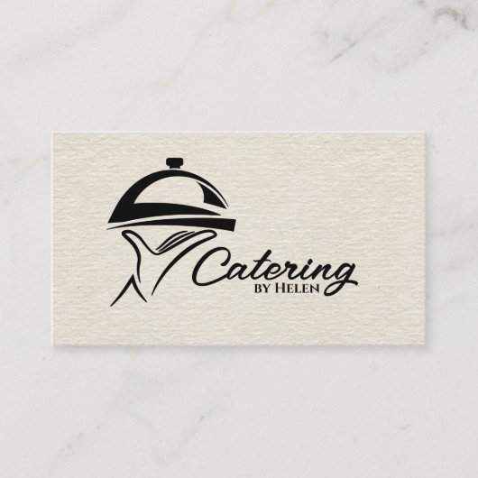 Carte De Visite Plateau de restauration - Noir (Devant)