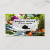 Carte De Visite Plateau et couteau | Légumes (Devant)