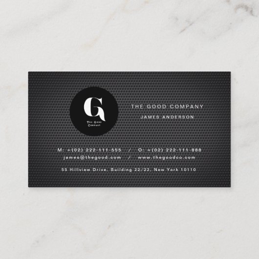 Carte De Visite Platine (Dos)