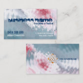 Carte de visite Platine abstrait (Devant / Derrière)