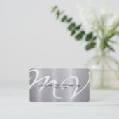 Carte De Visite Platine/cartes de visite en aluminium (Debout devant)