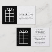 Carte De Visite Platine d'installateur/compagnie de rechange de (Devant / Derrière)