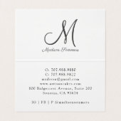 Carte de visite Platinum Gold Parties scintillant  (Intérieur déplié)