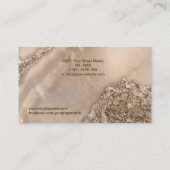 Carte De Visite Platinum Pearl Mixed media abstract (Dos)