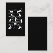 Carte De Visite Playful Cats Funny Musician Cat Owner Humor (Devant / Derrière)