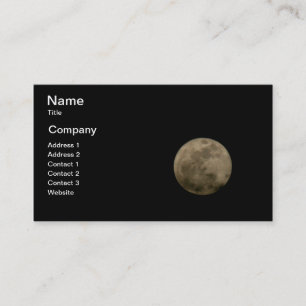 Carte de visite pleine lune