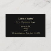 Carte De Visite Pleine lune avec Raven professionnel (Dos)