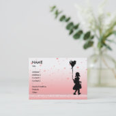 Carte De Visite pleuvoir des coeurs (Debout devant)
