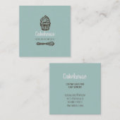 Carte de visite pliable de boulangerie d'affaires  (Devant / Derrière)