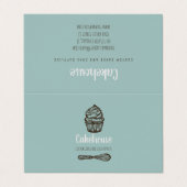 Carte de visite pliable de boulangerie d'affaires  (Extérieur déplié)