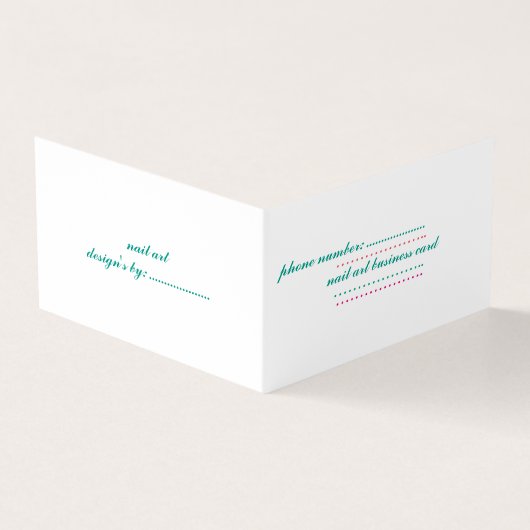 carte de visite plié (Extérieur)