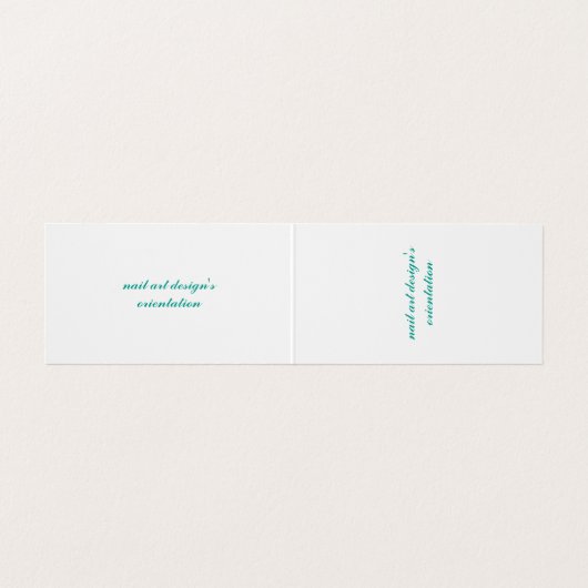 carte de visite plié (Intérieur déplié)