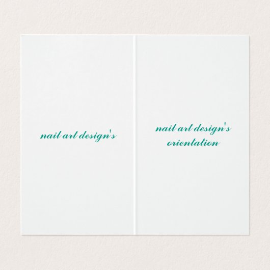 carte de visite plié (Intérieur déplié)