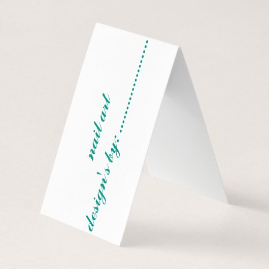 carte de visite plié (Dos)