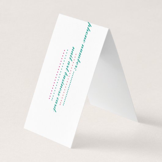 carte de visite plié (Devant)