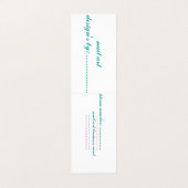 carte de visite plié (Extérieur déplié)