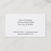 Carte De Visite Plié (Dos)