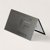 carte de visite plié à écran d'ordinateur portable (Dos)