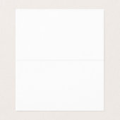 Carte de visite plié à quartz rose (Intérieur déplié)