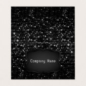 Carte de visite plié Bling en cristal Strass (Extérieur déplié)