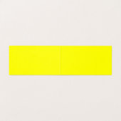 Carte de visite plié couleur uni jaune (Intérieur déplié)