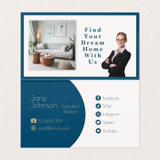 Carte de visite plié de code QR du convertisseur m (Intérieur déplié)