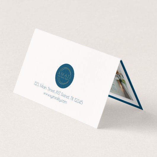 Carte de visite plié de code QR du convertisseur m (Dos)