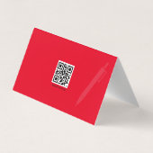 CARTE DE VISITE plié de la collection DOTS ROUGE (Dos)