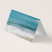 Carte de visite plié de la scène de plage de la me (Dos)