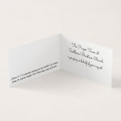 Carte de visite plié de l'équipe de prière de l'ég (Intérieur)