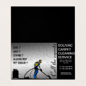 Carte de visite plié de nettoyage de tapis (Extérieur déplié)