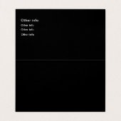 Carte de visite plié de nettoyage de tapis (Intérieur déplié)