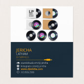 carte de visite plié dj platinable (Intérieur déplié)