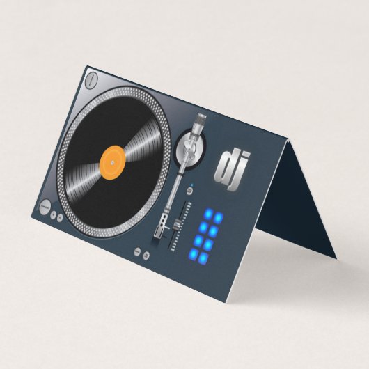 carte de visite plié dj platinable (Devant)