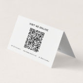 Carte de visite plié du code QR de l'entraîneur de (Dos)
