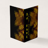 Carte de visite plié du planificateur d'événements (Extérieur)