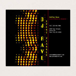 Carte de visite plié du planificateur d'événements