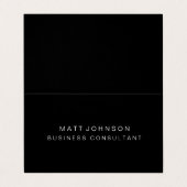 Carte de visite plié élégant professionnel (Extérieur déplié)