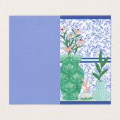 Carte de visite plié Floral Design (Extérieur déplié)
