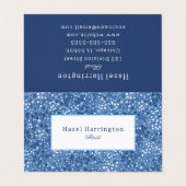 Carte de visite plié floral mignon personnalisable (Extérieur déplié)